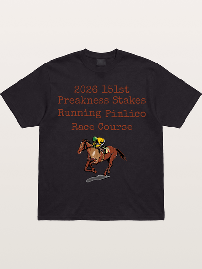 151st Preakness Yellow Silks Horse Gildan T-shirt