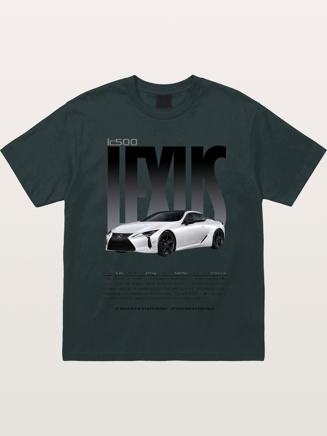 Lexus LC500 Magazine Style Poster Gildan T-shirt