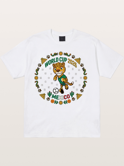 Mexico 2026 World Cup Mascot Cotton T-shirt