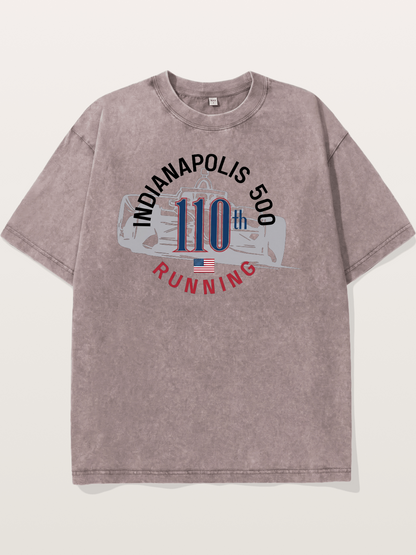 Indy 500 110th Anniversary Emblem Washed T-shirt