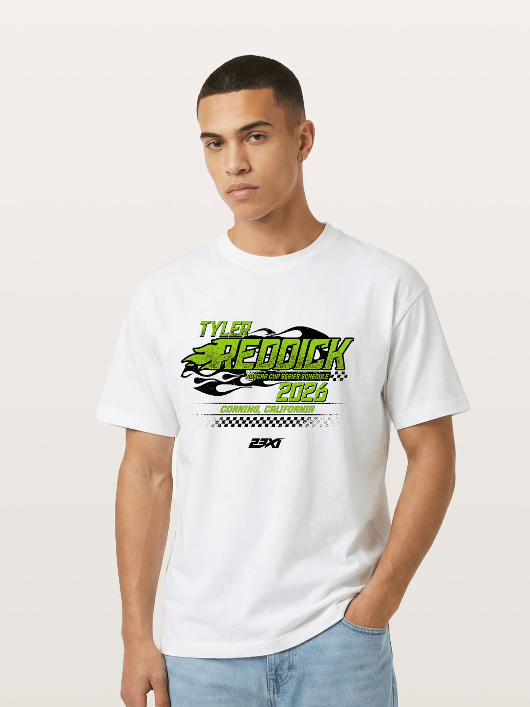 Tyler Reddick 2026 NASCAR Schedule Art Gildan T-shirt