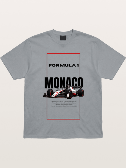 Monaco F1 Minimal Typography Gildan T-shirt