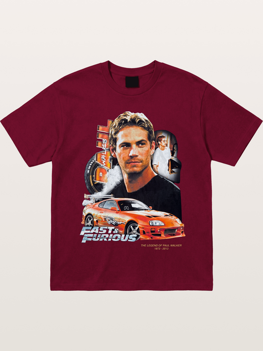 Orange Supra Fast & Furious Gildan T-shirt