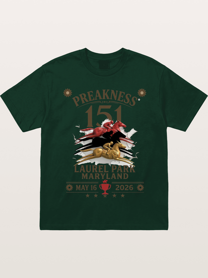 Preakness 151 Laurel Park Print Gildan T-shirt
