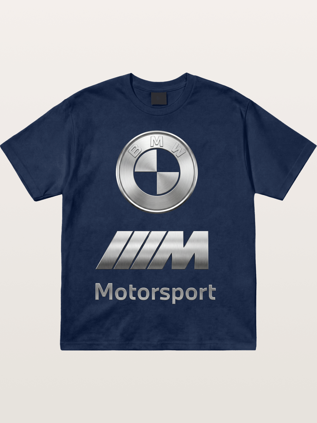 BMW Motorsport Metal Logo Art Cotton T-shirt