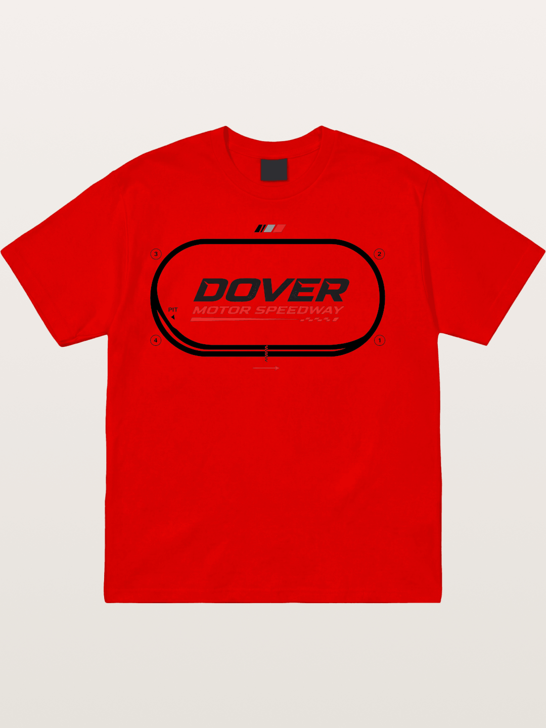 Dover Oval Speedway Racing Graphic Cotton T-shirt