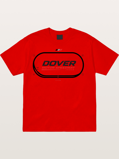 Dover Oval Speedway Racing Graphic Cotton T-shirt