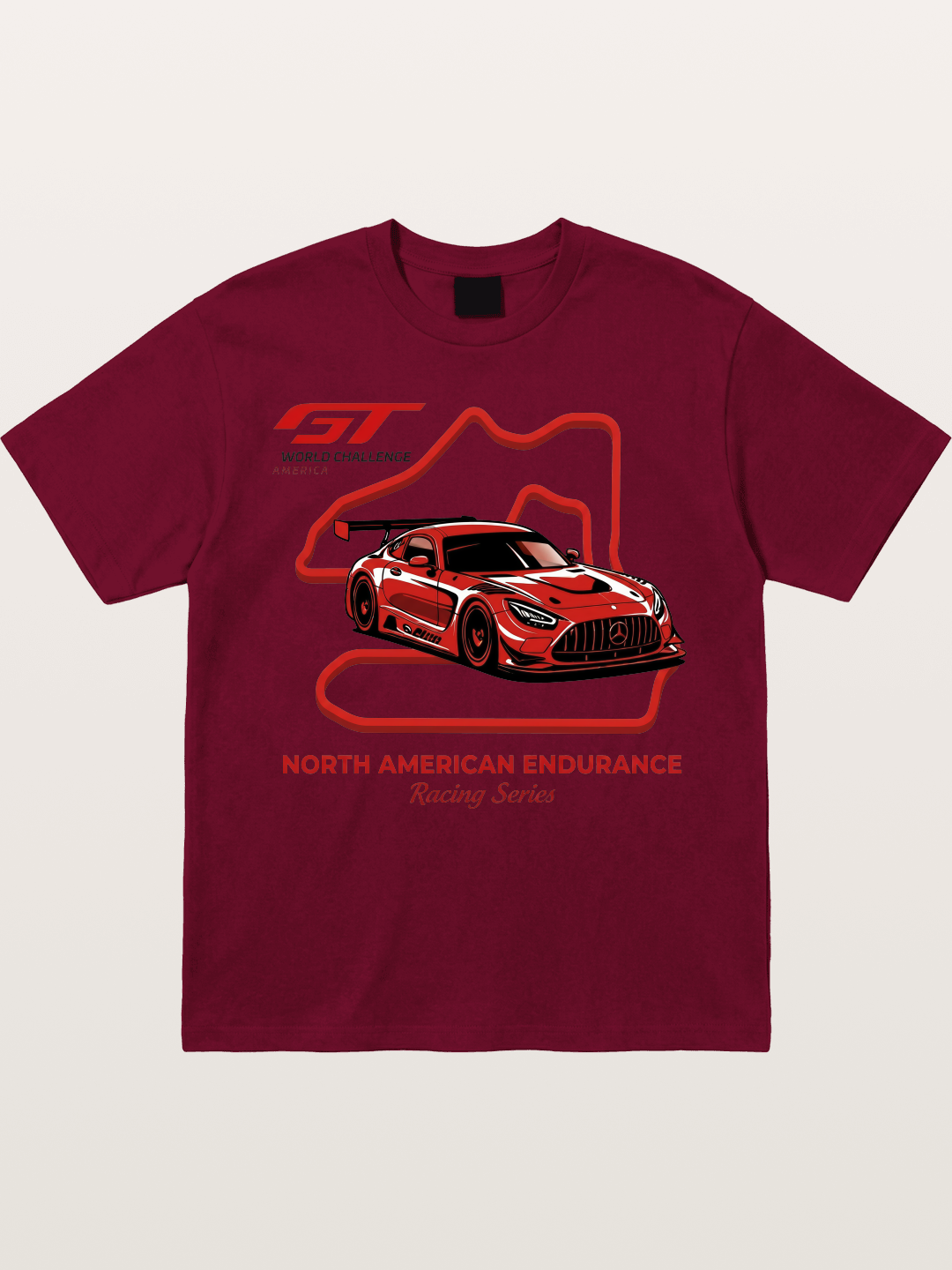 Mercedes AMG GT Race Track Art Gildan T-shirt