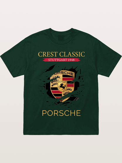 Porsche Stuttgart Tear Logo Gildan T-shirt