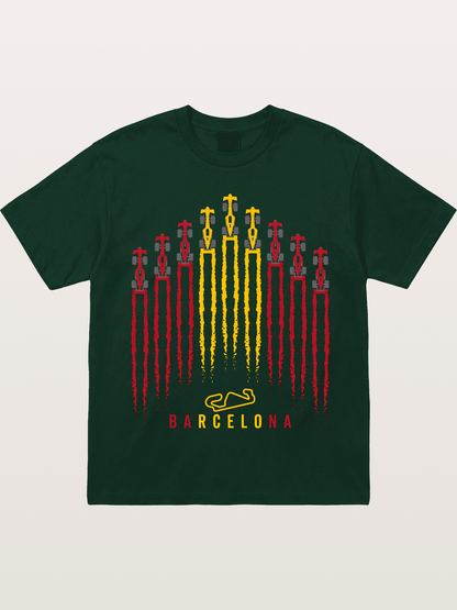 Barcelona GP Racing Column Streaks Gildan T-shirt