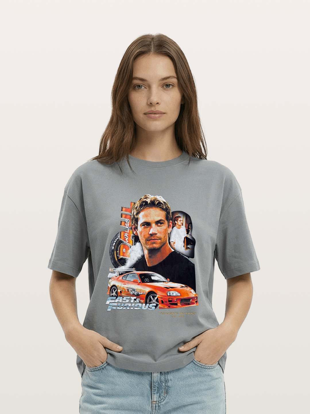 Orange Supra Fast & Furious Gildan T-shirt