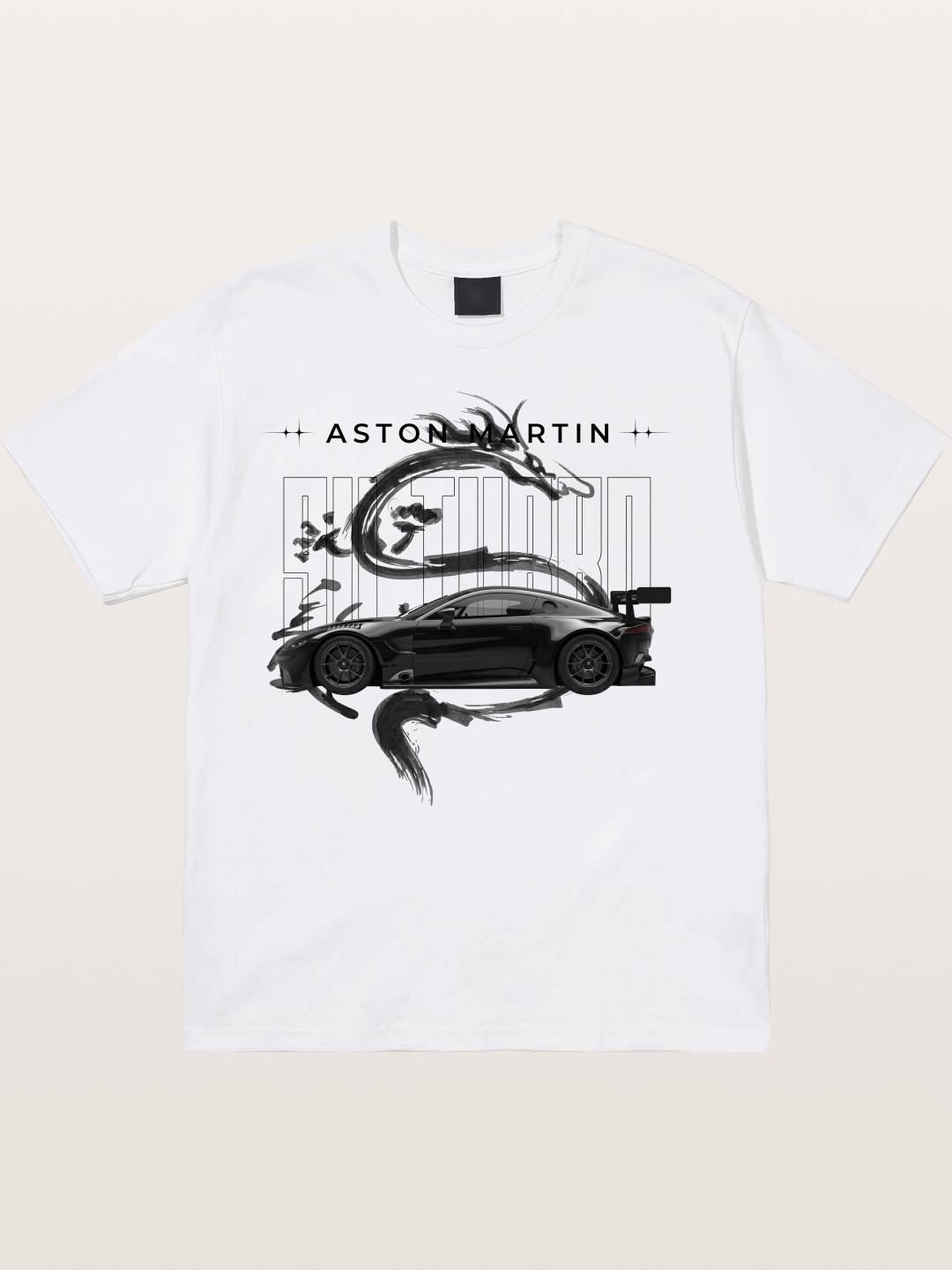 Aston Black Cotton T-shirt