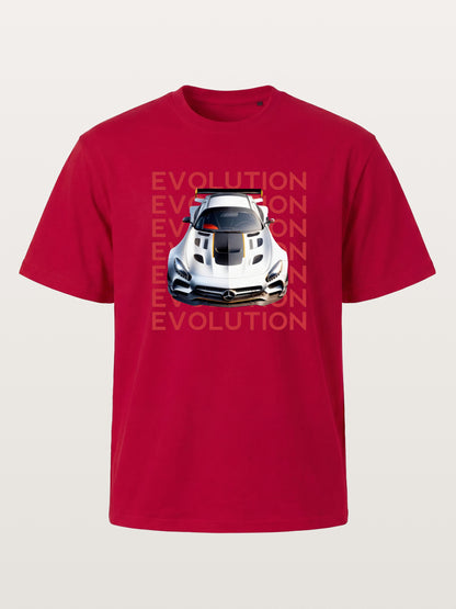AMG GT Race Car Evolution Repeat Text Gildan T-shirt