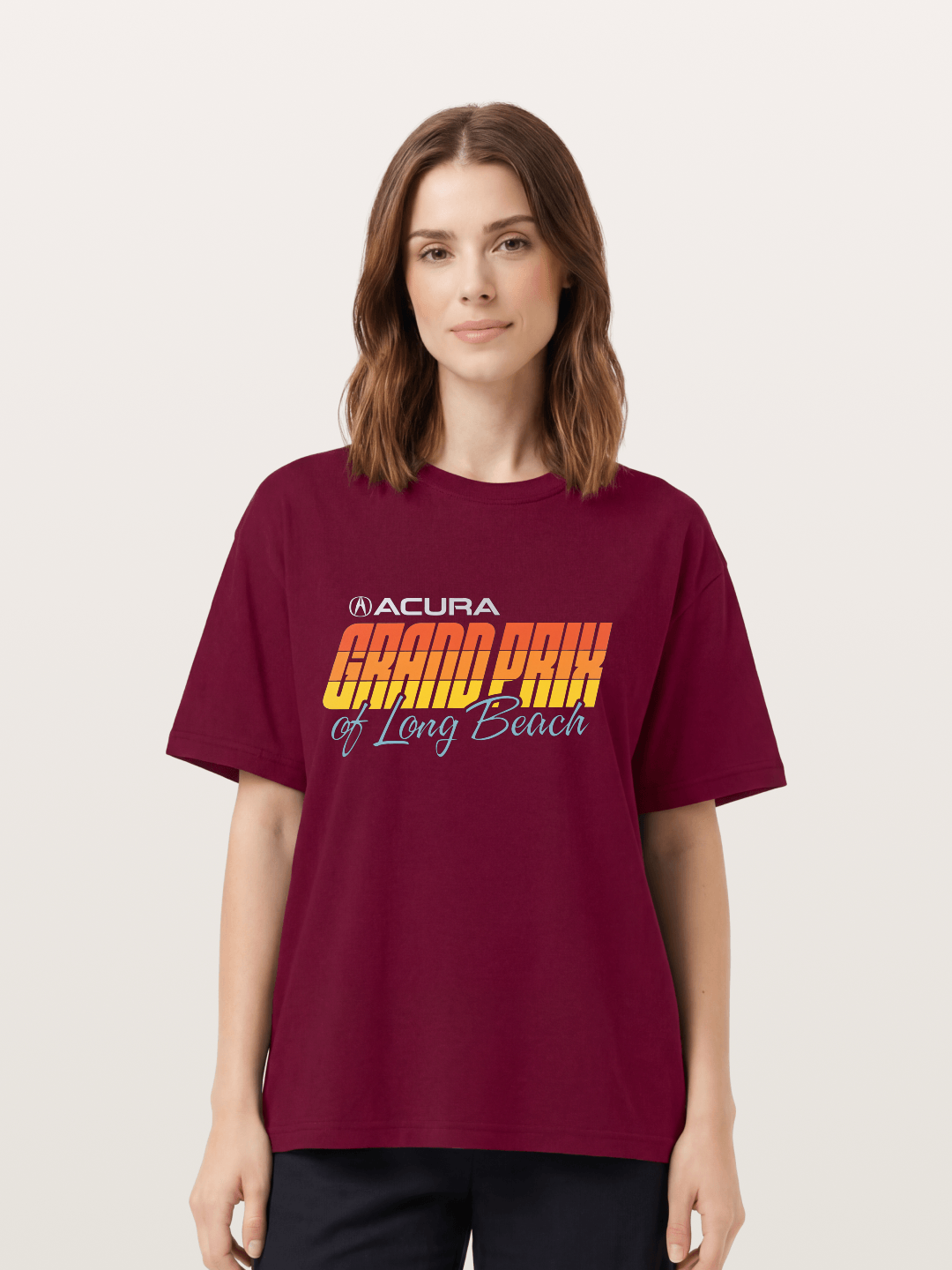 Sunset Grand Prix Typography Gildan T-shirt