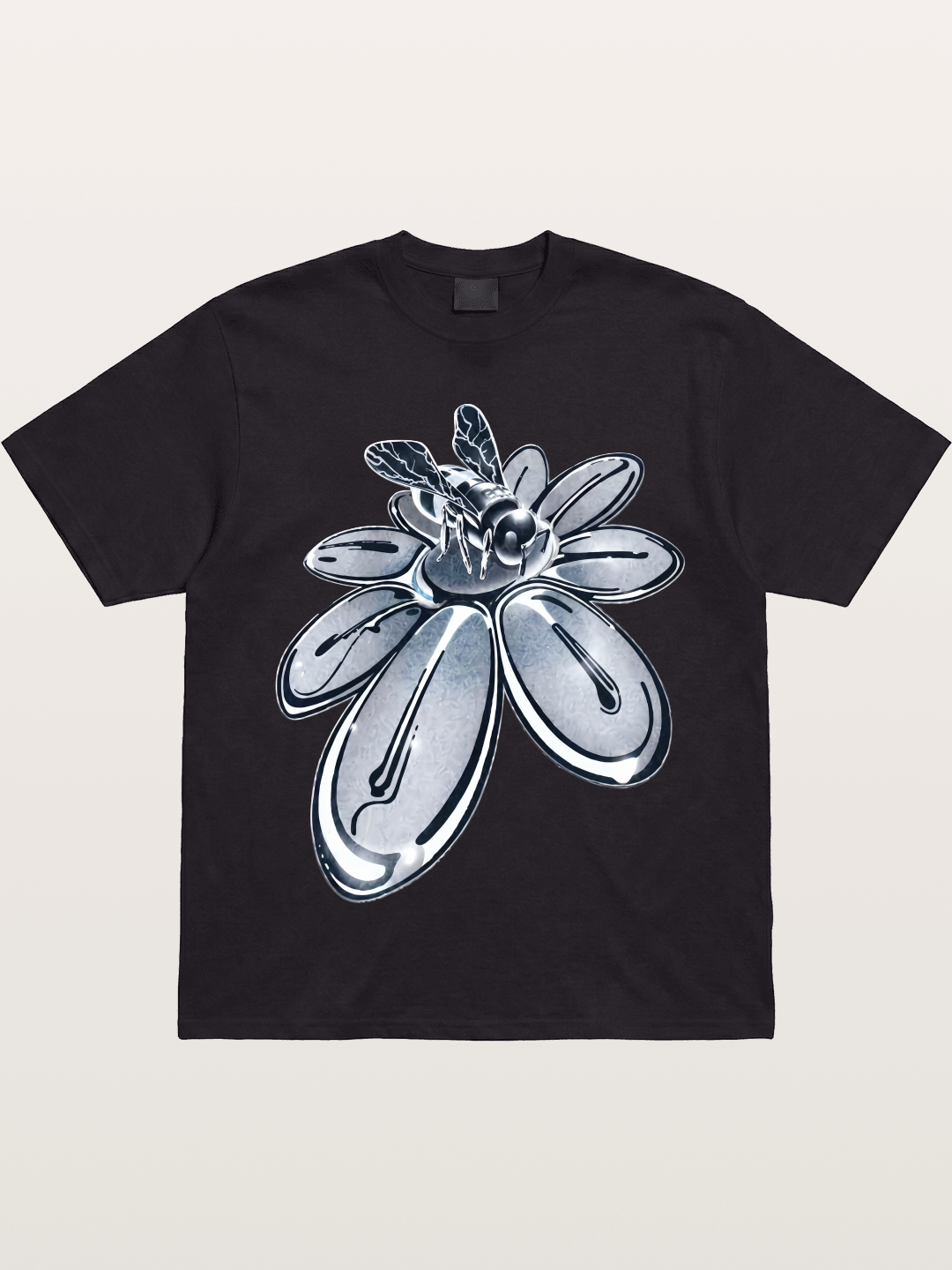EDC Silver Chrome Daisy Art Gildan T-shirt