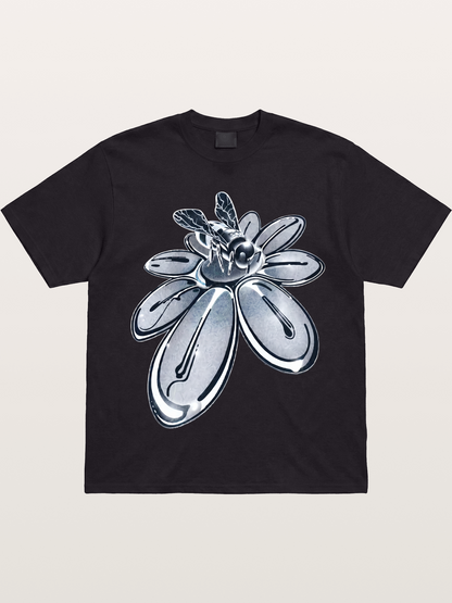 EDC Silver Chrome Daisy Art Gildan T-shirt