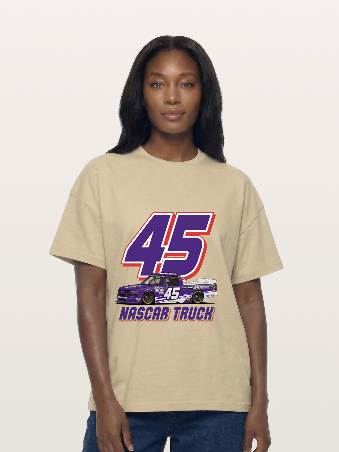 Purple 45 Racer Gildan T-shirt