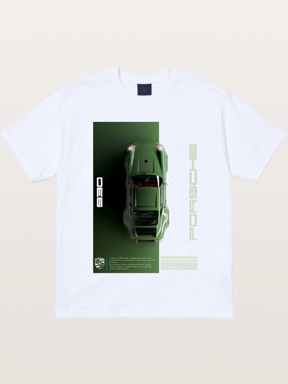 930 Porsche Green Top View Gildan T-shirt