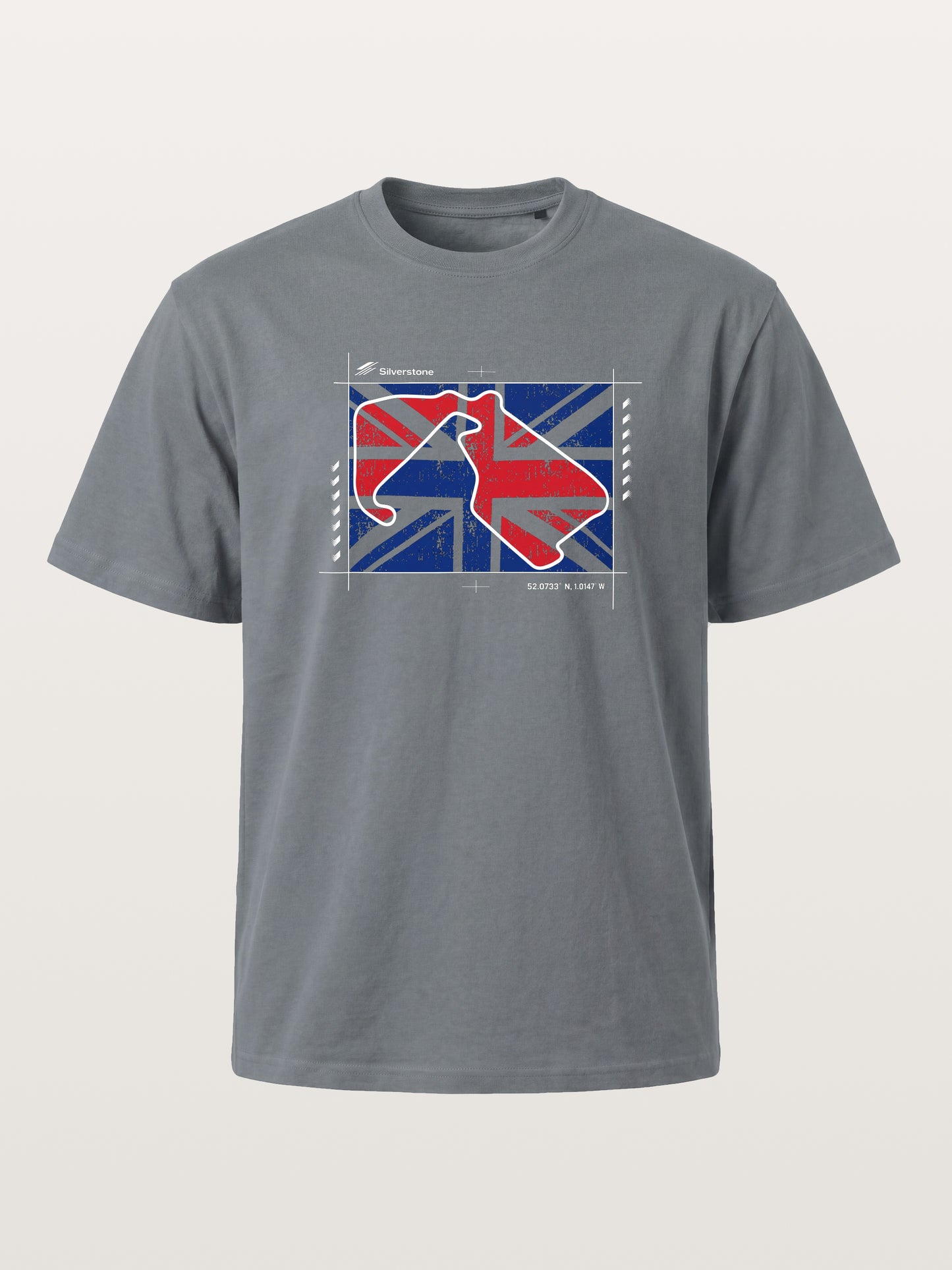 Vintage Union Jack F1 British Theme Cotton T-shirt