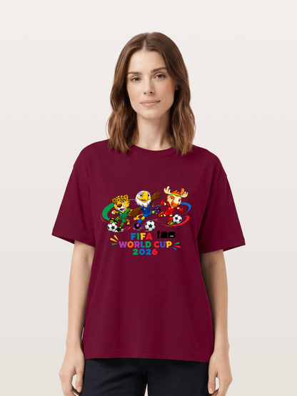 2026 World Cup Mascots Art Gildan T-shirt