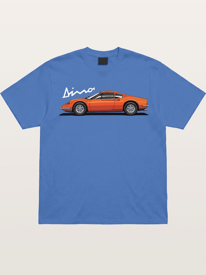 Vintage Orange Sports Car Side Gildan T-shirt