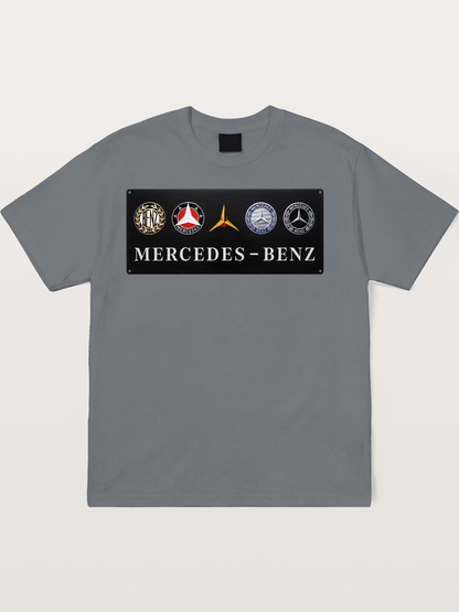 Mercedes-Benz Multi-Logo Plate Cotton T-shirt