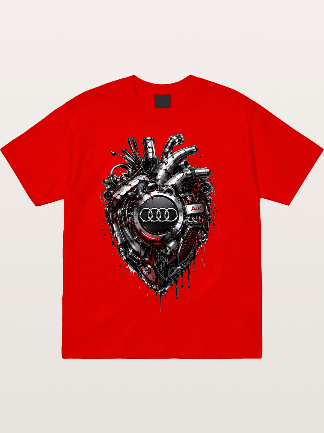 Audi Mechanical Heart Poster Cotton T-shirt
