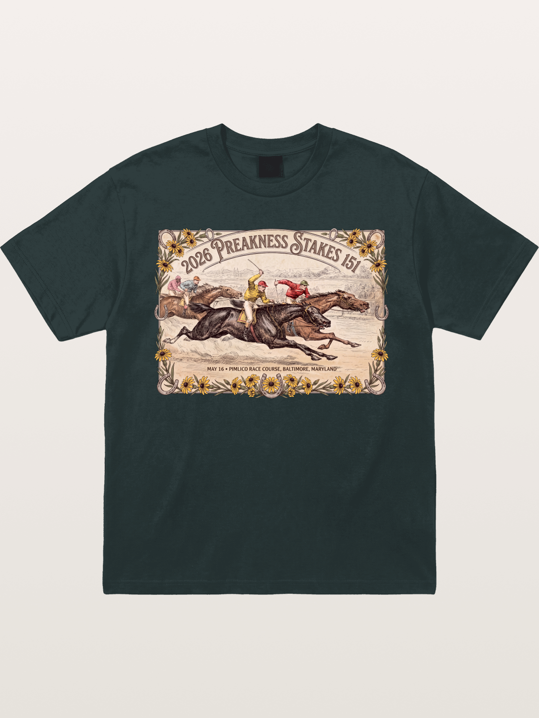 2026 Pimlico Race Course Print Gildan T-shirt
