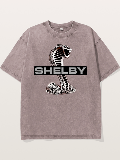 Shelby Cobra Logo Artwork Washed T-shirt