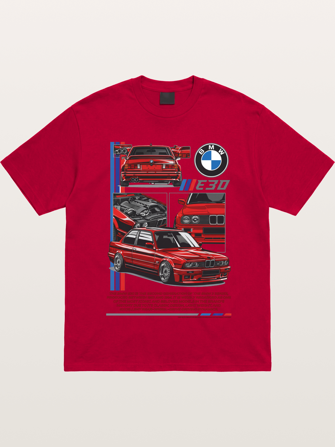 BMW E30 Multi Angle Collage Gildan T-shirt