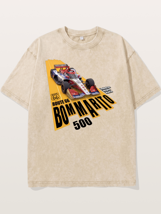 USAF Route66 Race Poster Washed T-shirt