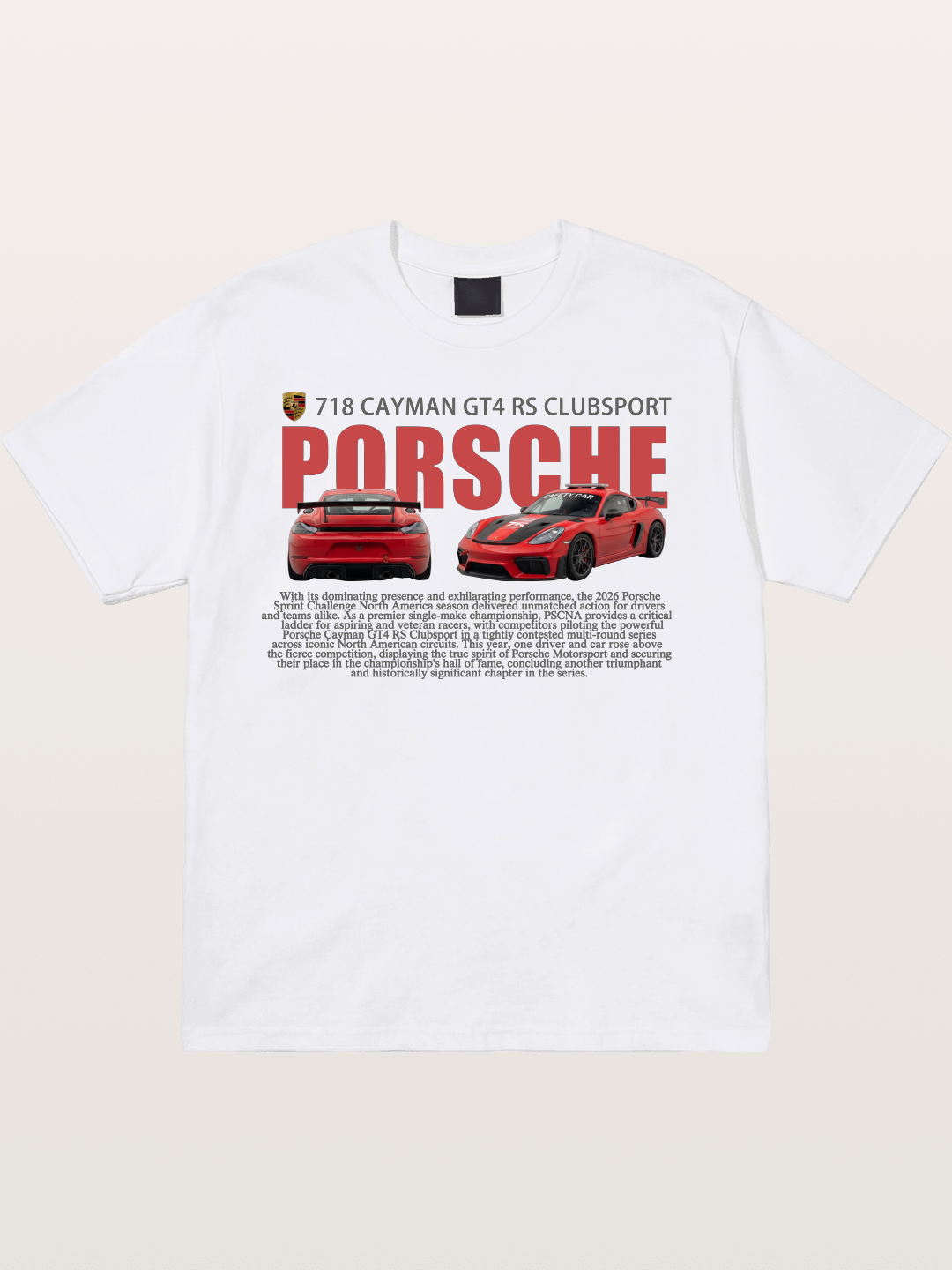 Porsche 718 Cayman GT4 RS Cotton T-shirt