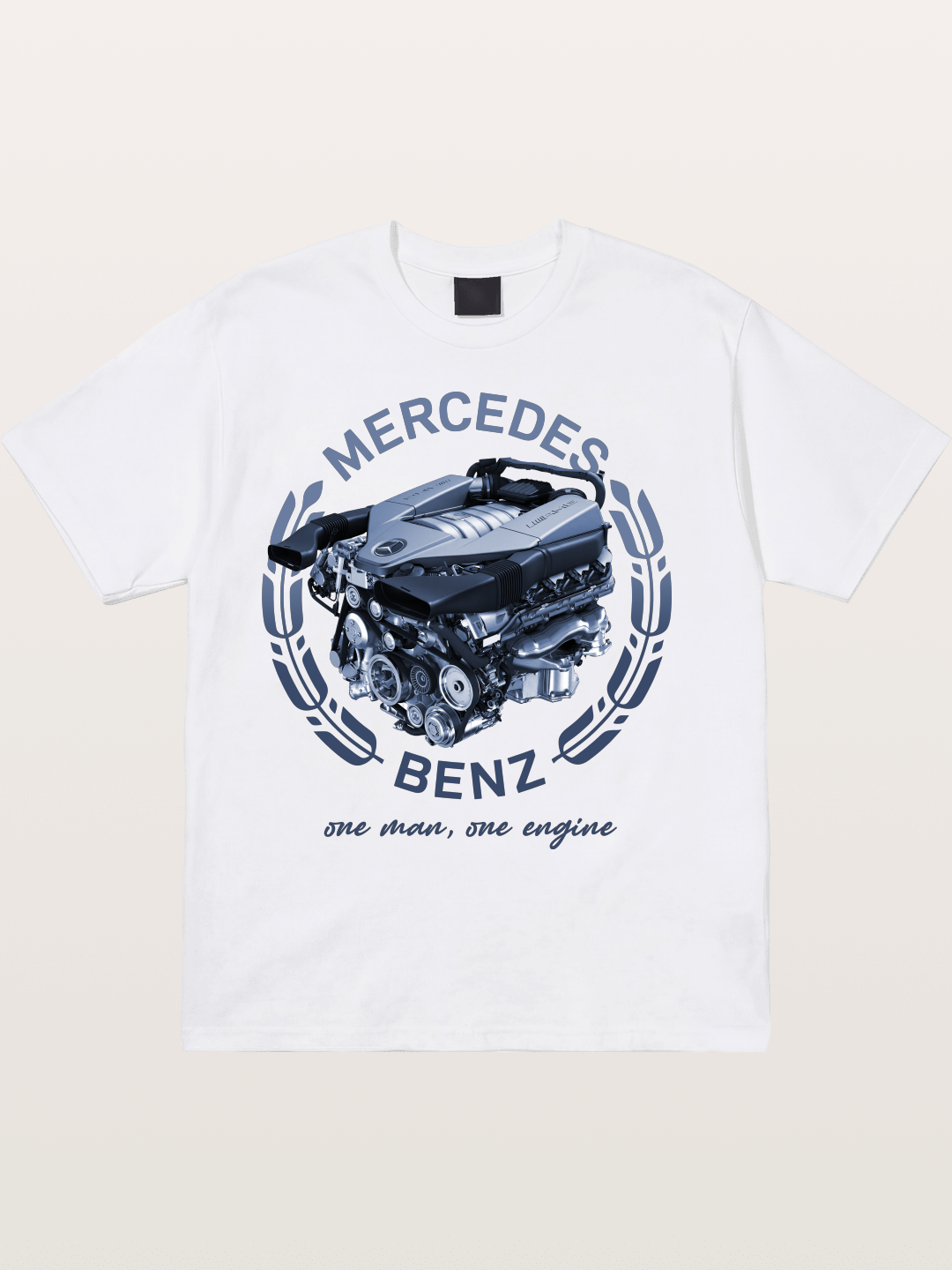 Benz V8 Engine Technical View Cotton T-shirt