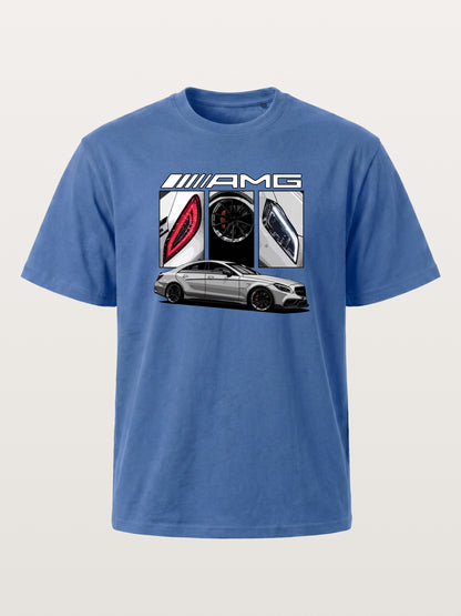 AMG Coupe Split Body Component Collage Gildan T-shirt