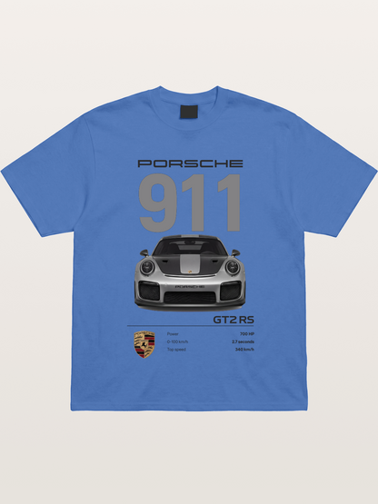 Porsche 911 GT2RS Front View Specs Gildan T-shirt