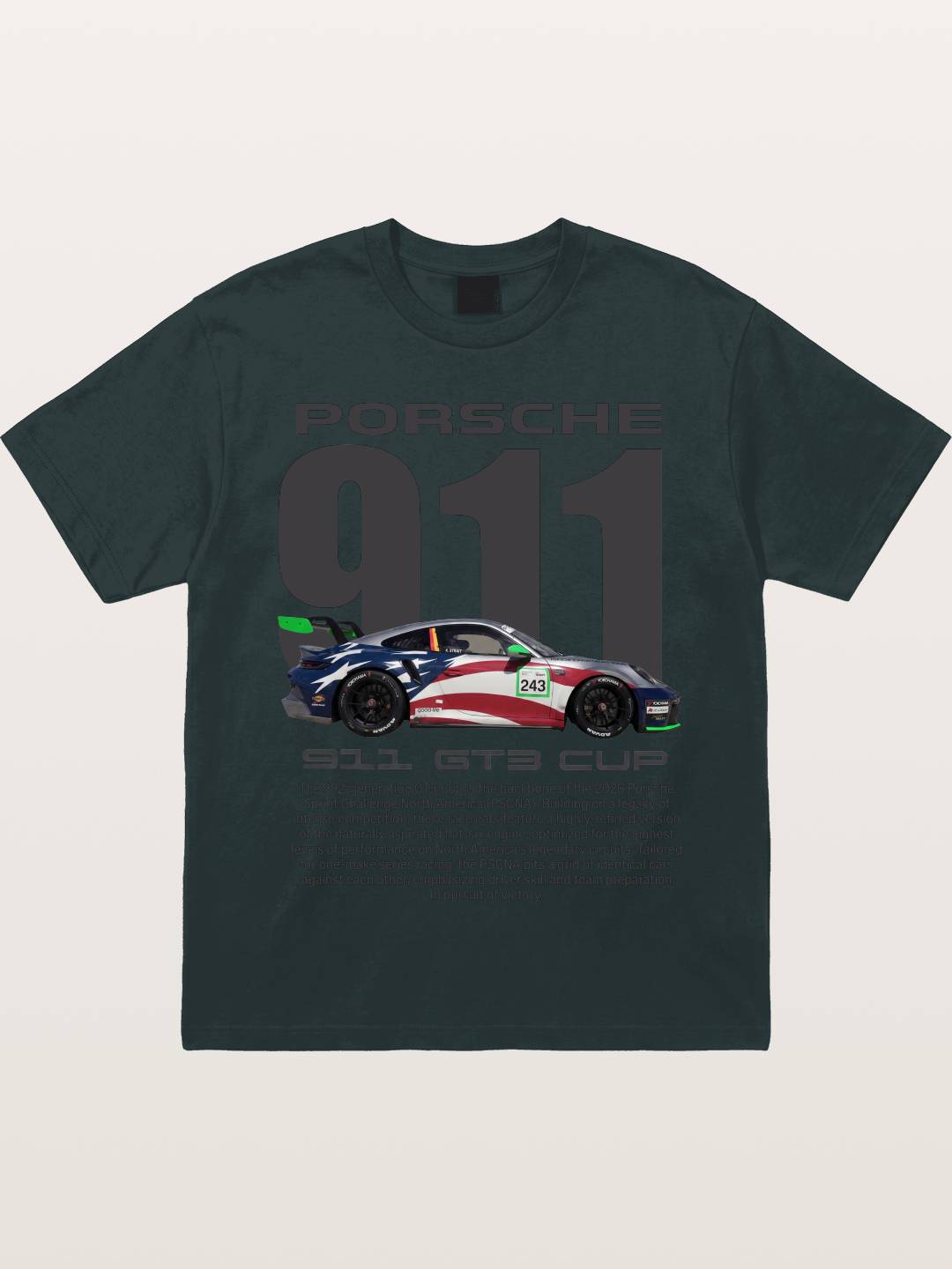 Porsche 911 GT3 Cup American Colors Gildan T-shirt