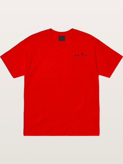 Tesla Logo Heartbeat Sticker Cotton T-shirt