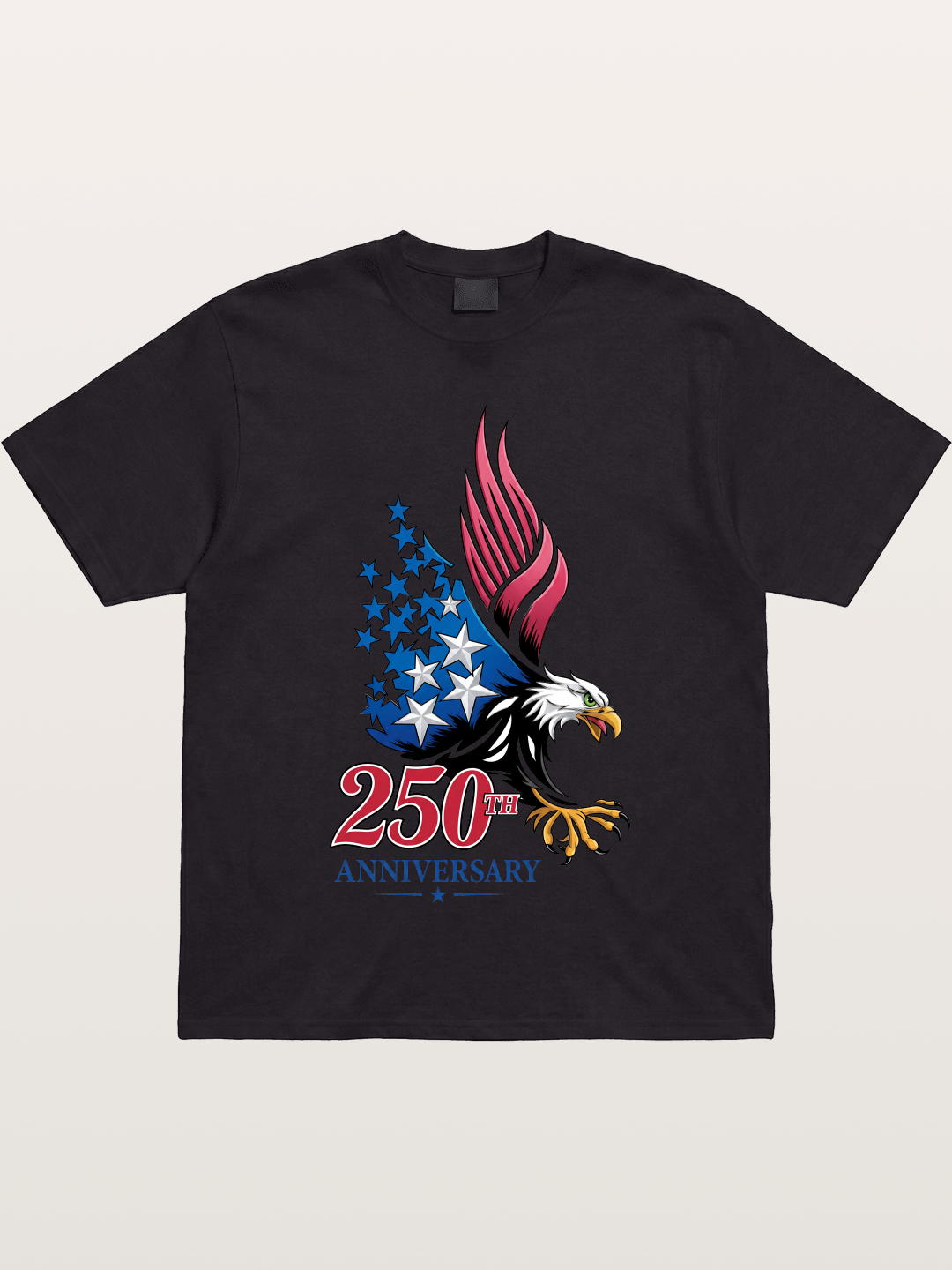 250th Anniversary Eagle Print Gildan T-shirt