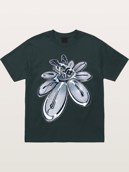 EDC Silver Chrome Daisy Art Gildan T-shirt