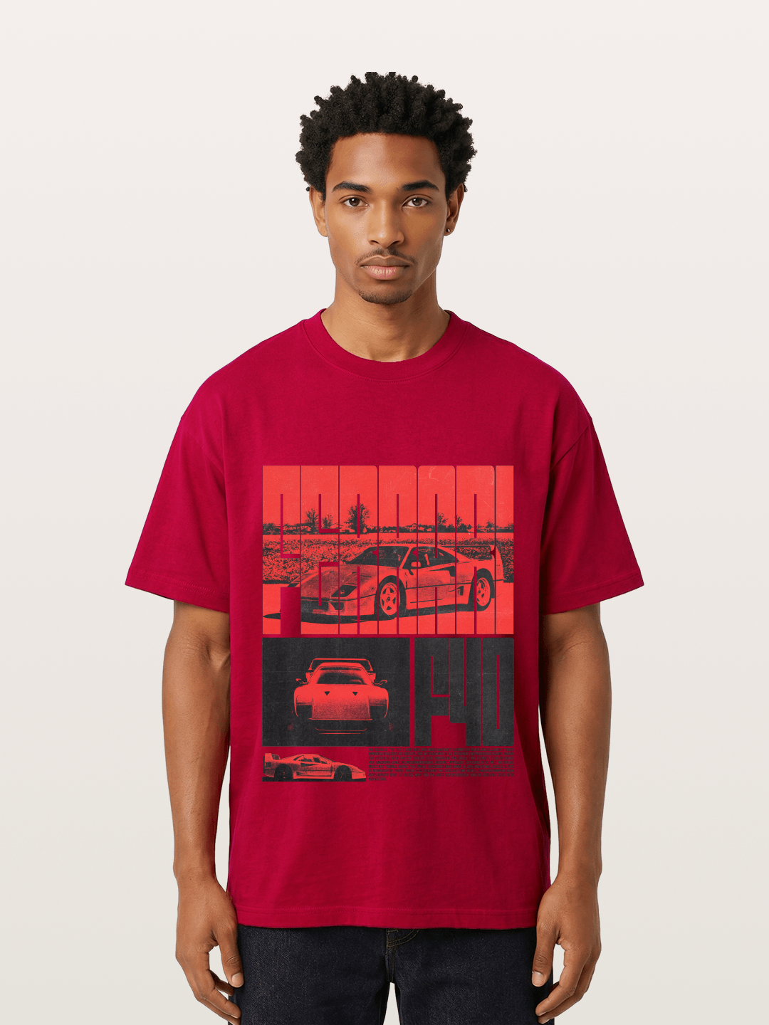 Red F40 Gildan T-shirt