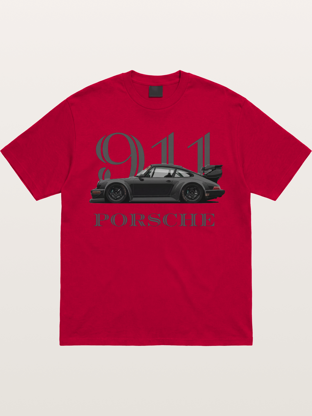 Porsche 911 Widebody Black Sports Car Gildan T-shirt