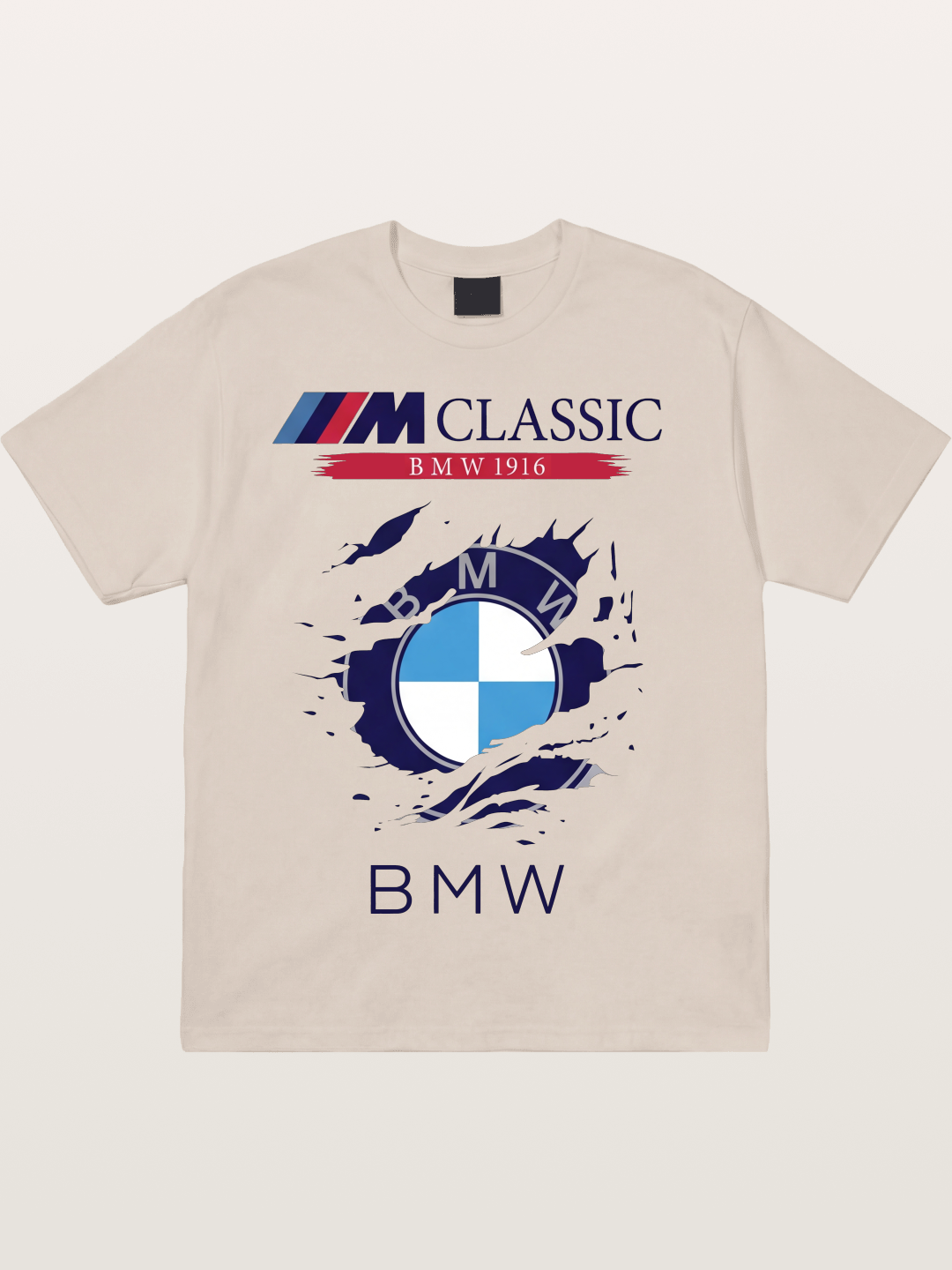 BMW M Colors Tear Effect Cotton T-shirt