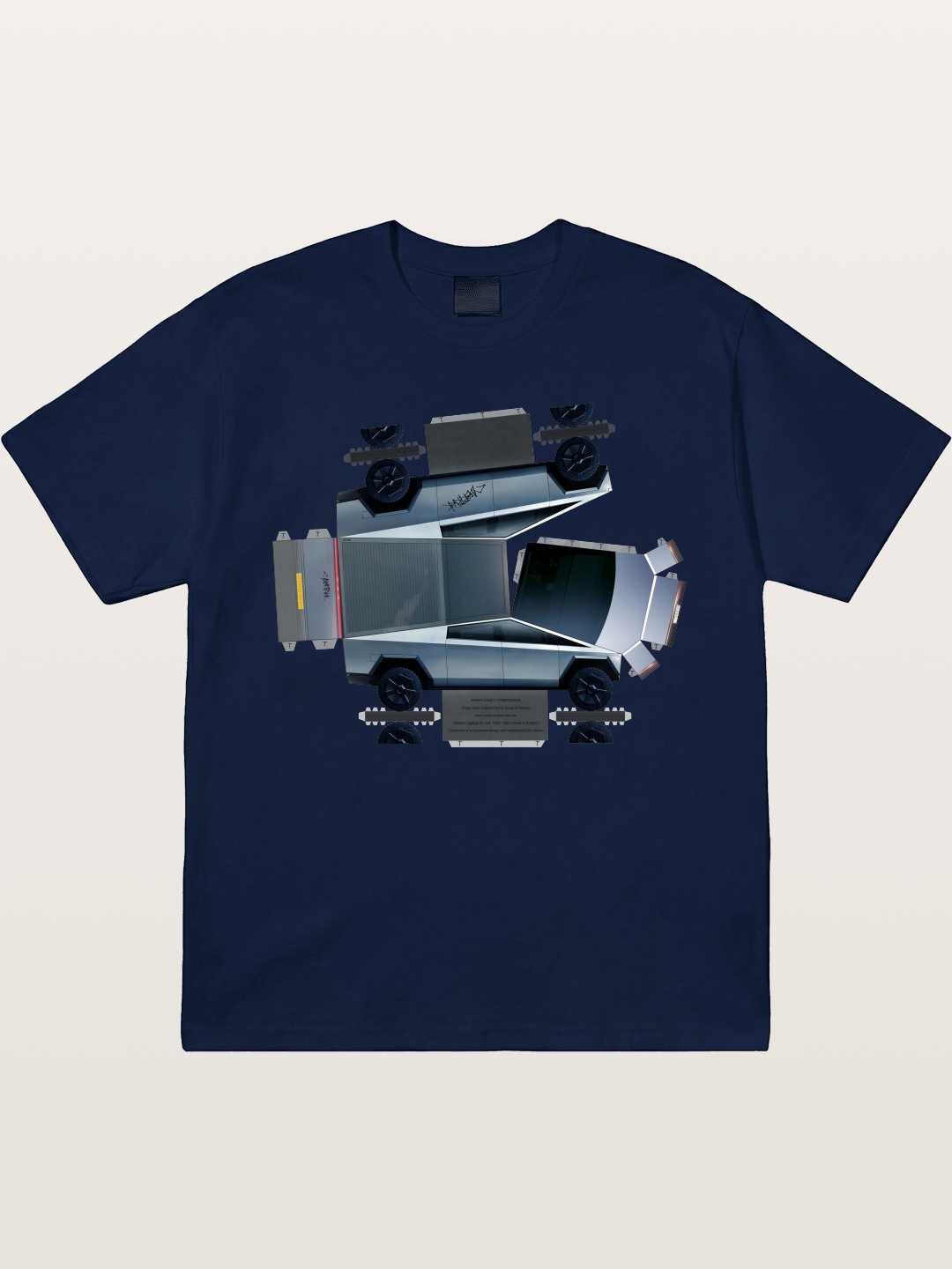 Cybertruck Paper Craft Print Gildan T-shirt