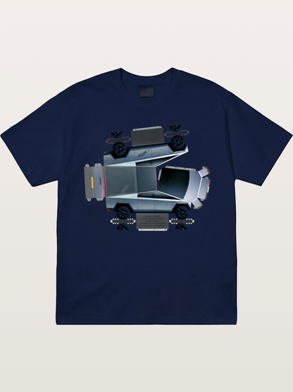 Cybertruck Paper Craft Print Gildan T-shirt