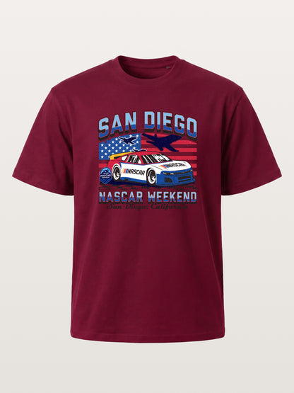 San Diego NASCAR Jet and Race Car Gildan T-shirt
