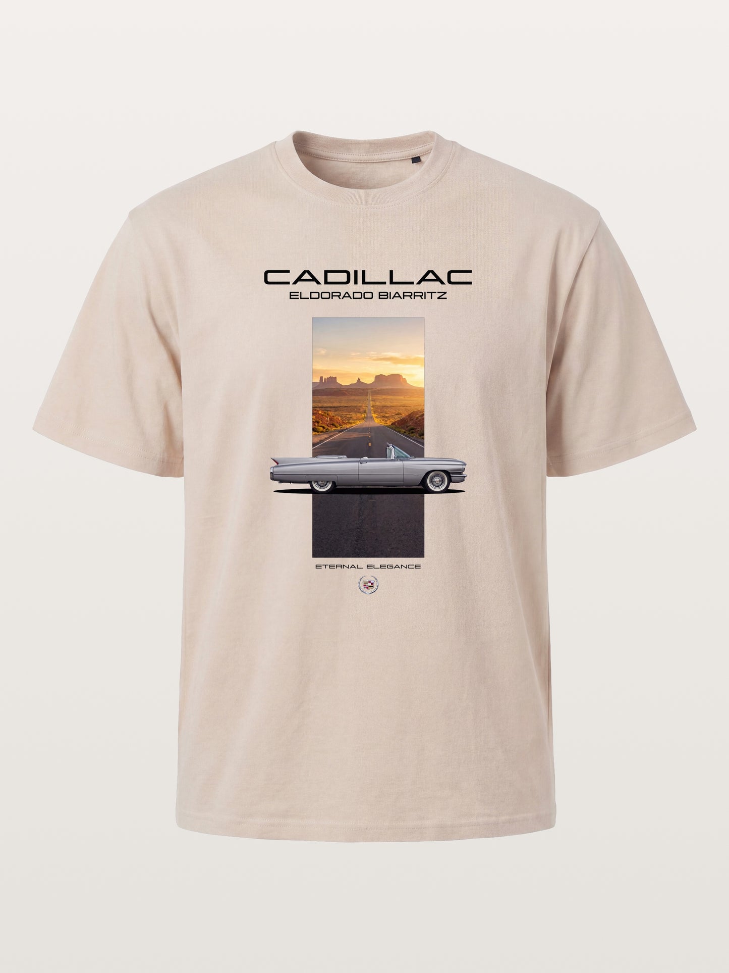 Cadillac Eldorado Desert Sunset Card Cotton T-shirt