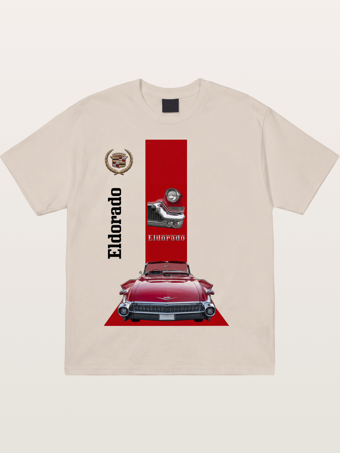 Red Convertible Cotton T-shirt