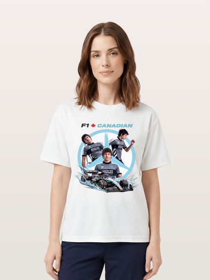 Canadian F1 Mercedes Racing Poster Cotton T-shirt