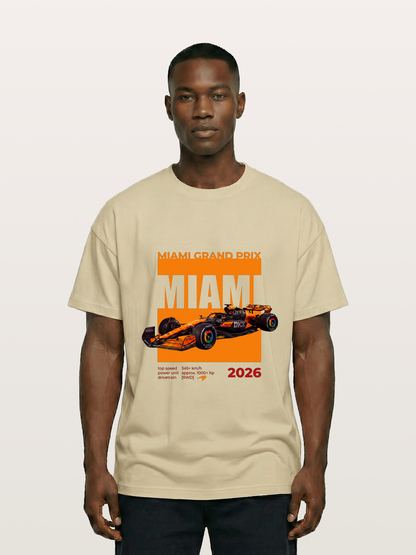 Miami GP Orange F1 Car Gildan T-shirt