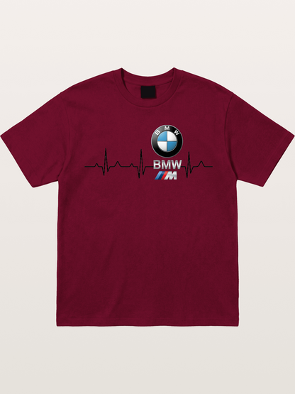 BMW Heartbeat Logo Art Gildan T-shirt
